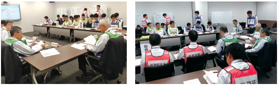 防災訓練の様子